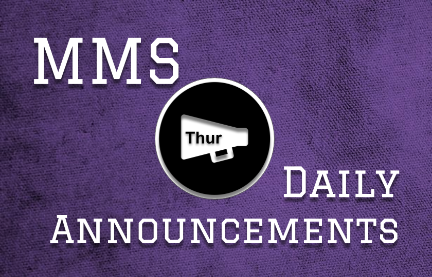 Thursday Announcements