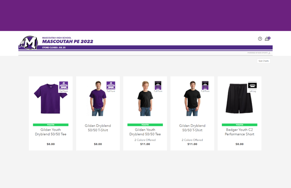 PE Uniforms Online Purchase Portal