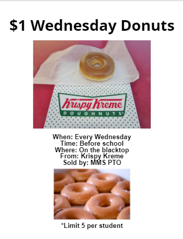 $1 Donut day is Wednesday