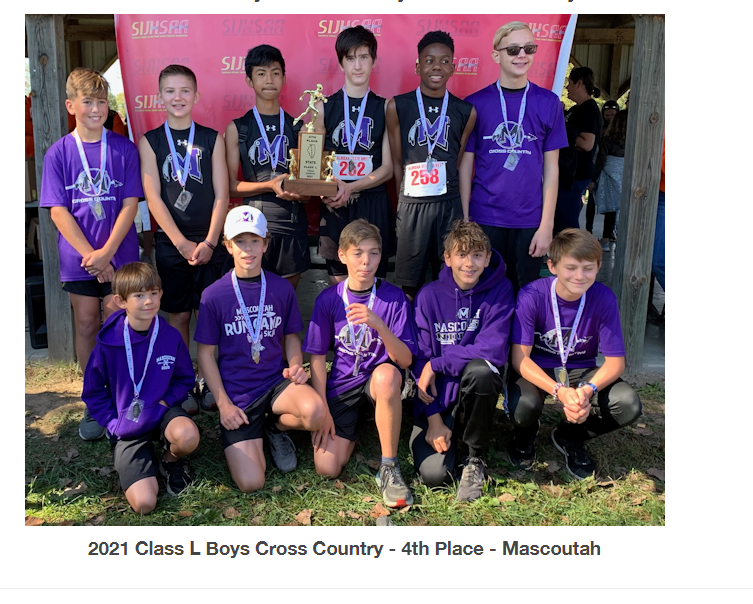 MMS Boys Cross Country team