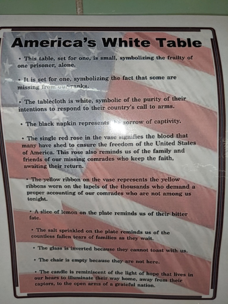 white table