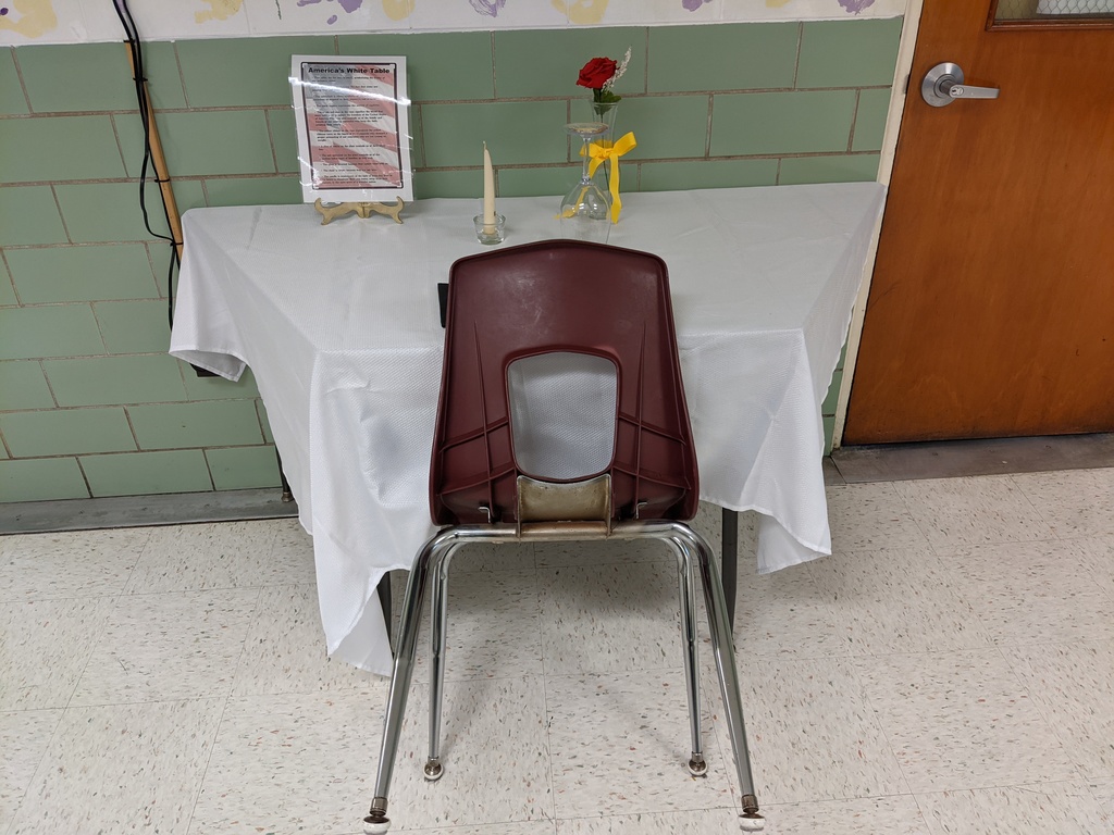 white table