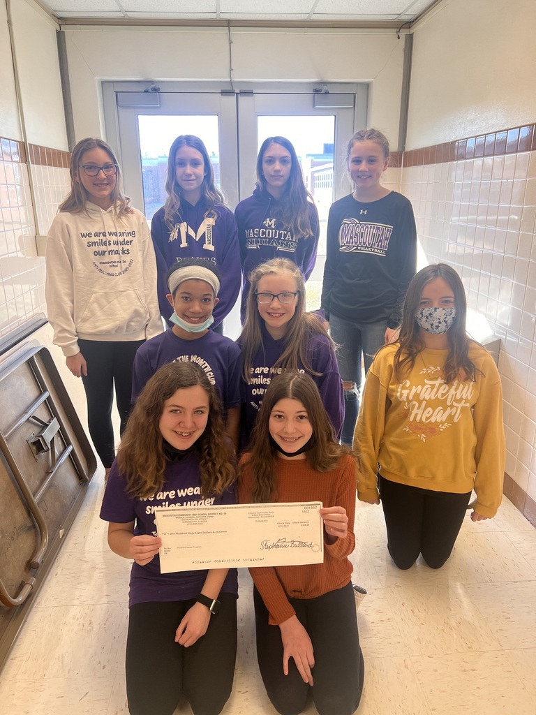 ABC Club members with big check for Weekend Meals