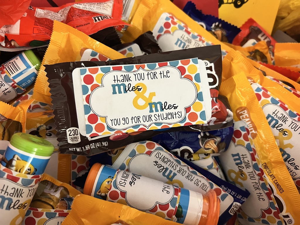 Bus driver appreciation M&M's