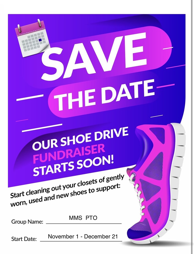 Save the date shoe fundraiser