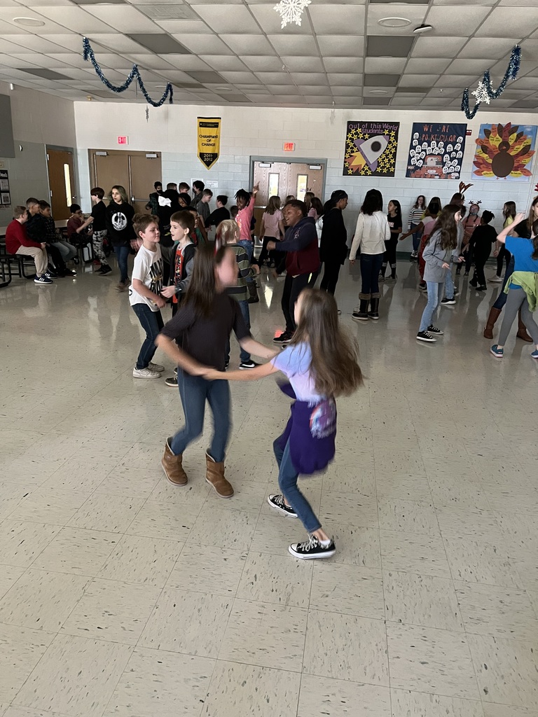SES 5th graders enjoying their dance party!