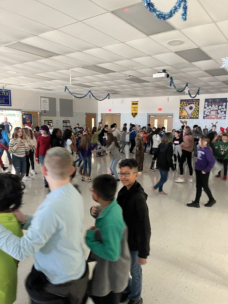 SES 5th graders enjoying their dance party!