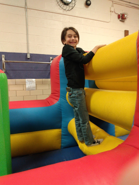 MES 2nd Graders had so much fun with our PBIS Reward today: Bounce Houses!